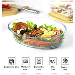 Femora Borosilicate Glass Oval Baking Dish - 1600 ml-13