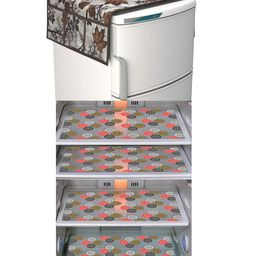 Dakshya Industries Fridge Top Cover and Fridge Mat Combo Set of 5-9