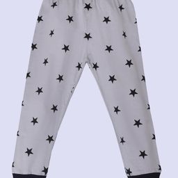 Kiwi Cotton Knit Star Printed Track Pant - Grey-image-91