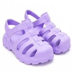 HOPPA SWEDEN Solid Gladiator Style Clogs - Lavender-image-13