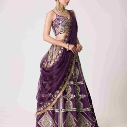 The Front Row Embellished Mirror Work Ready to Wear Lehenga & Blouse With Dupatta image 2