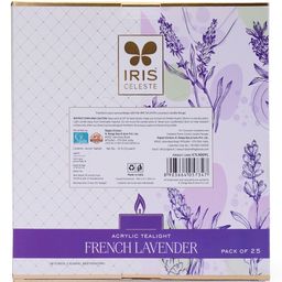 Iris Celeste Acrylic Tealights with French Lavender Fragrance - Set of 25 Tealights image 3