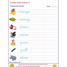 alphabet education Learning Cursive Handwriting Part 3 of 3 Workbook - English image 4