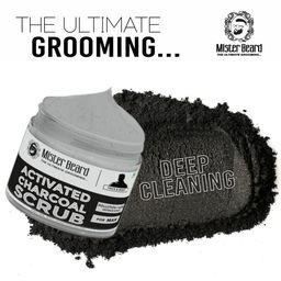 Mister beard Activated Charcoal Scrub With Charcoal Extract - 100 ml image 2