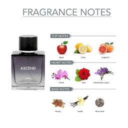 Ajmal Unisex Pack Of 2 Ascend Perfumes & Prose EDP Scent for Skin 100 ml Each image 2