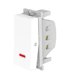 Philips 20 A 1 Module Switch with Indicator Durro White, 913713988701-36