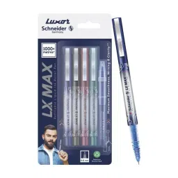 Schneider LX-Max Assorted Roller Ball Pen with Refil Cone Tip (Pack of 4)-image-80