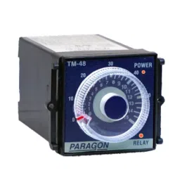 Paragon Plug In Panel Mounting Timer Factory Set Time Range & Mode 1 CO Function and 230 V AC Supply Voltage, TM-48-SR1-5