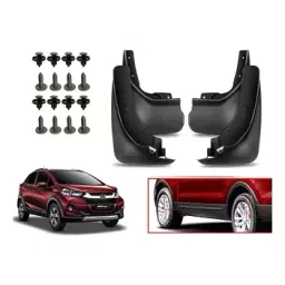 Auto Pearl Front and Rear Mud Guard For Honda WRV (Black) Set of 4 Pcs-7