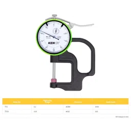 KENCY TY10 0-10 mm Range Thickness Gauge Dial image 2