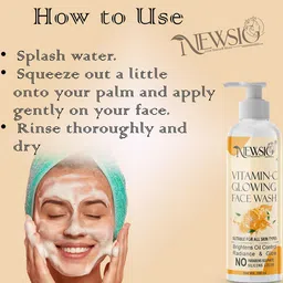 Newsio Set Of 3 Vitamin C Glowing Face Wash-100 ml Each image 3