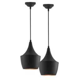 Homesake Pear Shade Black Metal Vintage Pendant Light - Set of 2 (Bulb not included)-picture-48