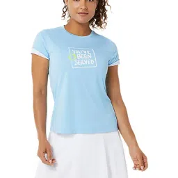 Asics Blue Graphic Print T-Shirt-image-20