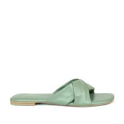Inc.5 Women's Green Cross Strap Sandals-image-86