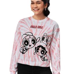 The Souled Store Pink Printed Sweatshirt-image-56