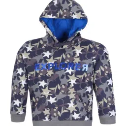Plum Tree Kids Green & Blue Cotton Printed Full Sleeves Hoodie-image-77