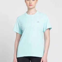 adidas Light Turquoise Printed T-Shirt-image-60