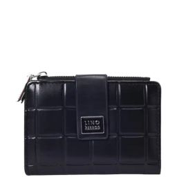 Lino Perros BlackTextured Bi-Fold Wallet for Women-17