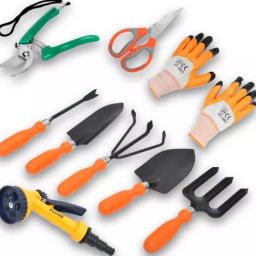 Goniry GOR0009 Gardening Tools Set Cultivator, Hand Rack, Weeder, Trowel, Pruner (Set of 9 Pcs)-34