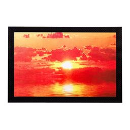 eCraftIndia Multicoloured Sunset View Matt Texture Wall Art-image-82