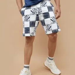 Fame Forever By Lifestyle White Regular Fit Printed Shorts-image-63