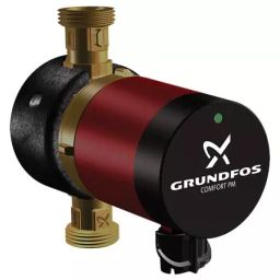 Grundfos 7 W Brass Comfort Hot Water Circulator Pump with Auto Adapt,COMFORT 15-14 BX PM GB-45