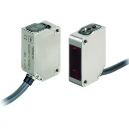 Omron E3ZM Photoelectric Sensor PNP Output Pre-Wired Through-Beam 15 m Sensing Distance, E3ZM-CT81-D 2M-16