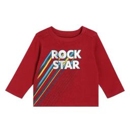 Miniklub Boys Red Knit Printed Regular Fit T-Shirt-image-29