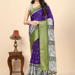 J 6 DESIGNER Ethnic Motifs Woven Design Bandhani Saree-picture-32