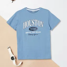 max Boys Typography Printed Round Neck T-shirt-picture-3
