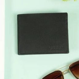 Teakwood Leathers Black Leather Bi-Fold Wallet-picture-4