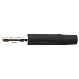 SCHUTZINGER CONN, BANANA, PLUG, 10A, BLACK, SOLDER, FK 02 L NI / SW-picture-22