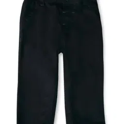 GJ baby Kids Black Cotton Regular Fit Trousers-picture-43