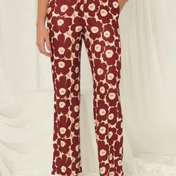 TANDUL Women Printed Regular Fit Trousers-image-17