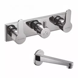 PLUMBER Concealed Wall Mixer, One Composite Body with Wall Spout and Flange (Combo), ZE-510CB-image-26
