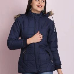BUYNEWTREND Navy Regular Fit Jacket-image-70