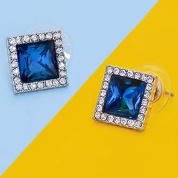 ZIVOM Square Studs Earrings-image-21