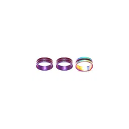 Dynamic Retail Global Set of 3 Rings for Men & Women, Purple-Multicolor Alloy Ring ()-21