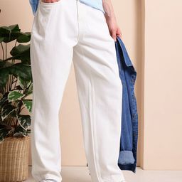 Mast & Harbour Men Mid-Rise Pure Cotton Relaxed Fit Jeans-image-52