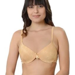 Da Intimo Beige Under-Wired Padded Full Coverage Bra-17