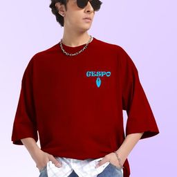 AUSK Men Printed Pure Cotton Oversized T-shirt-image-96