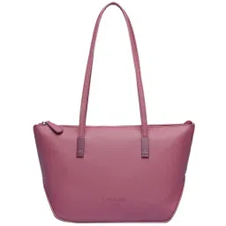 Caprese Pavel Light Pink Solid Large Tote Handbag-picture-20