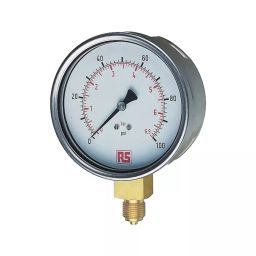 RS PRO G 3/8 Dial Pressure Gauge, Range: 0-300 PSI, 3425777-image-88