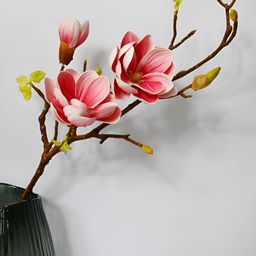 Blooming Floret Pink 1 Pieces Magnolia Artificial Flower-image-95