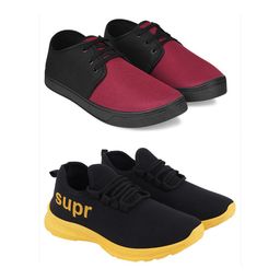 Spotwalk Men Mesh Running Shoes-image-93