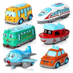 ADKD Die Cast Pull Back Action Metal Car Set Pack of 6 - Multicolour-27