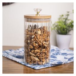 VONCASA Borosilicate Glass Jar - 700 ml, Glass Texture-image-70