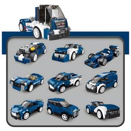 NEGOCIO 10 in 1, ransforming Building Blocks, Working Car, Building Set, Mini Car for kids- PACK OF 1- COLOR MAY VARY image 2