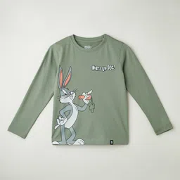 The Souled Store Boys Looney Tunes What's Up Doc Printed Pure Cotton T-Shirt-image-31