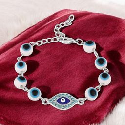 Mahi Blue Evil Eye Adjustable Bracelet-image-68